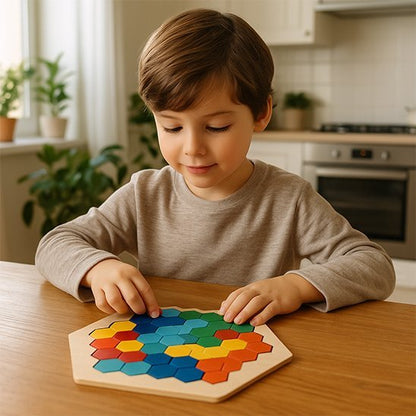 Casse tete en bois | Artisanal - Jeu Math