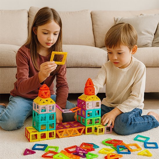 Jeu de construction magnétique | Créatif Éducatif - Jeu Math