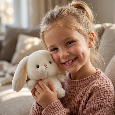 Peluche lapin | Douceur Premium - Jeu Math