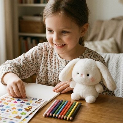 Peluche lapin | Douceur Premium - Jeu Math