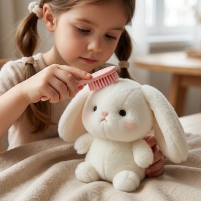 Peluche lapin | Douceur Premium - Jeu Math