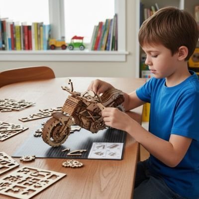 Puzzle 3d bois | Décoration Élégante - Jeu Math