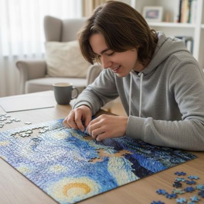 Puzzle adulte | La Nuit Étoilée - Jeu Math