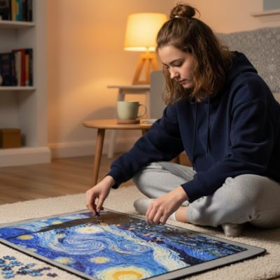 Puzzle adulte | La Nuit Étoilée - Jeu Math