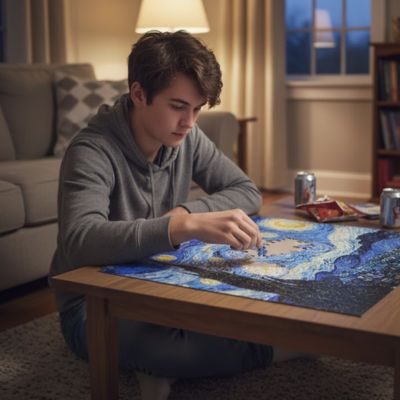 Puzzle adulte | La Nuit Étoilée - Jeu Math